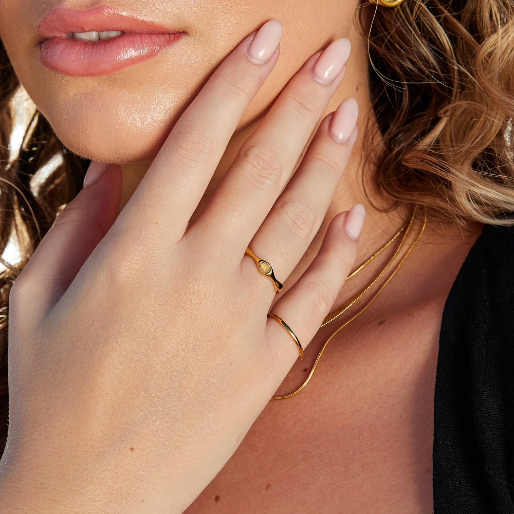 Amalfi Wave Gold Ring