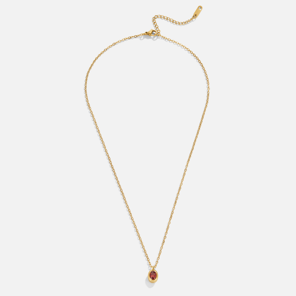 Ruby Red Crystal Necklace