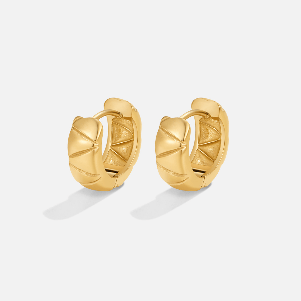 Allison Chunky Hoop Earrings - Beautiful Earth Boutique