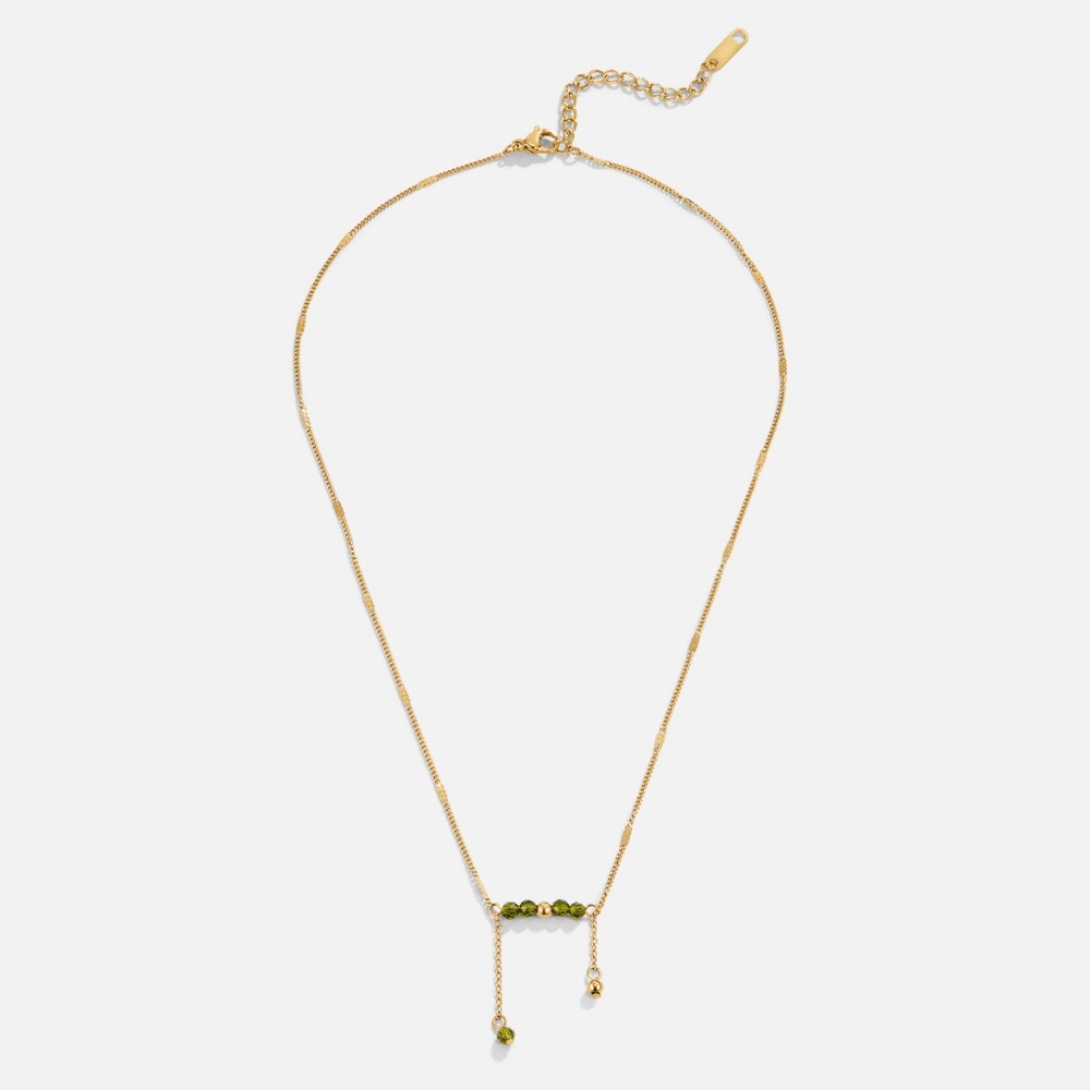 Arizona Green Bead Tassel Necklace - Beautiful Earth Boutique