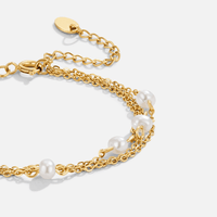 Callie Layered Pearl Bracelet - Beautiful Earth Boutique