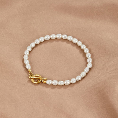 Cara Pearl Link Bracelet - Beautiful Earth Boutique