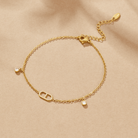 Eliza Gold Crystal Anklet - Beautiful Earth Boutique