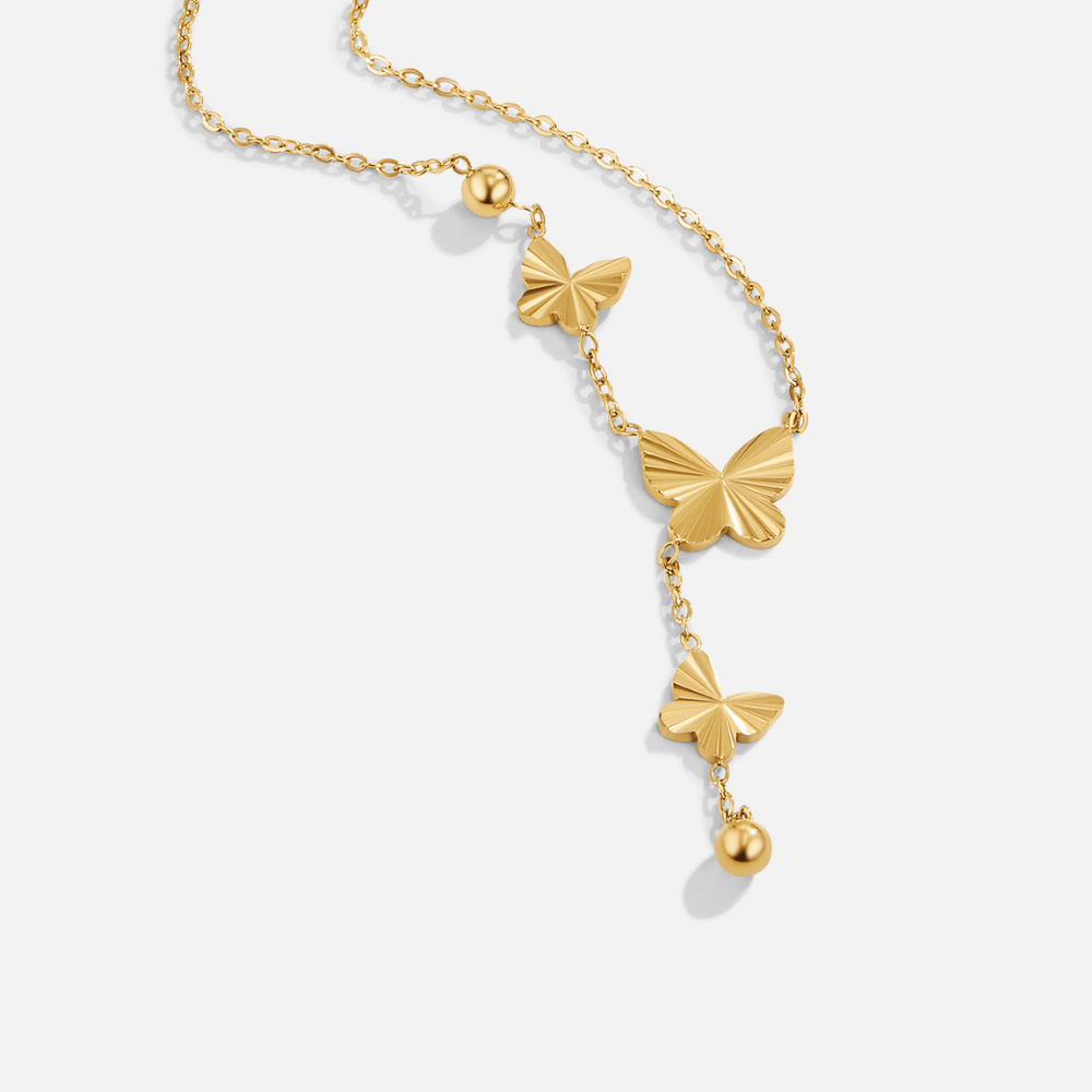 Emilia Butterfly Necklace - Beautiful Earth Boutique