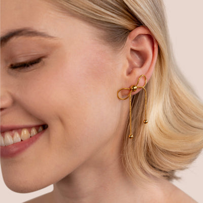 Katie Bow Earrings - Beautiful Earth Boutique