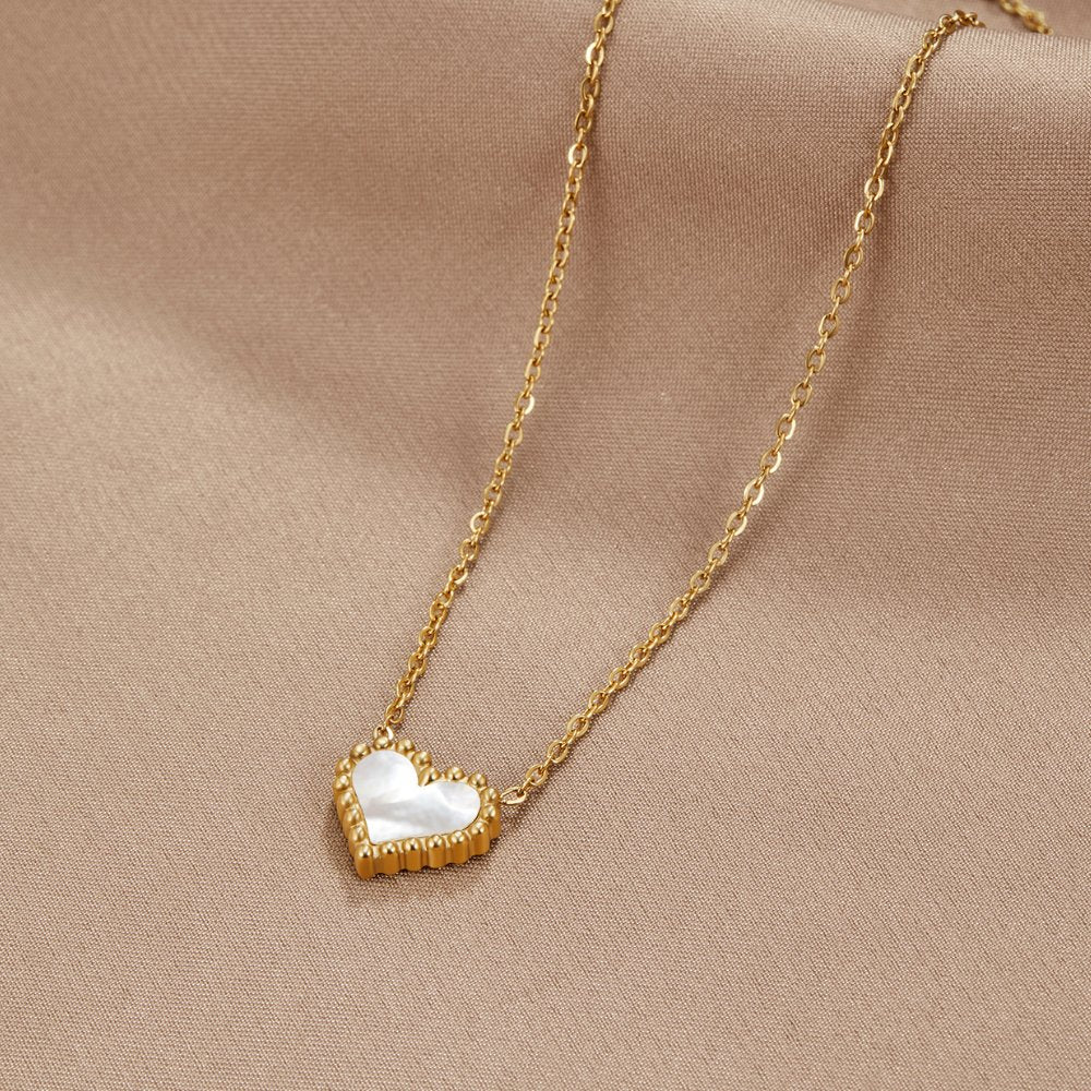 Lois Beaded Heart Necklace - Beautiful Earth Boutique