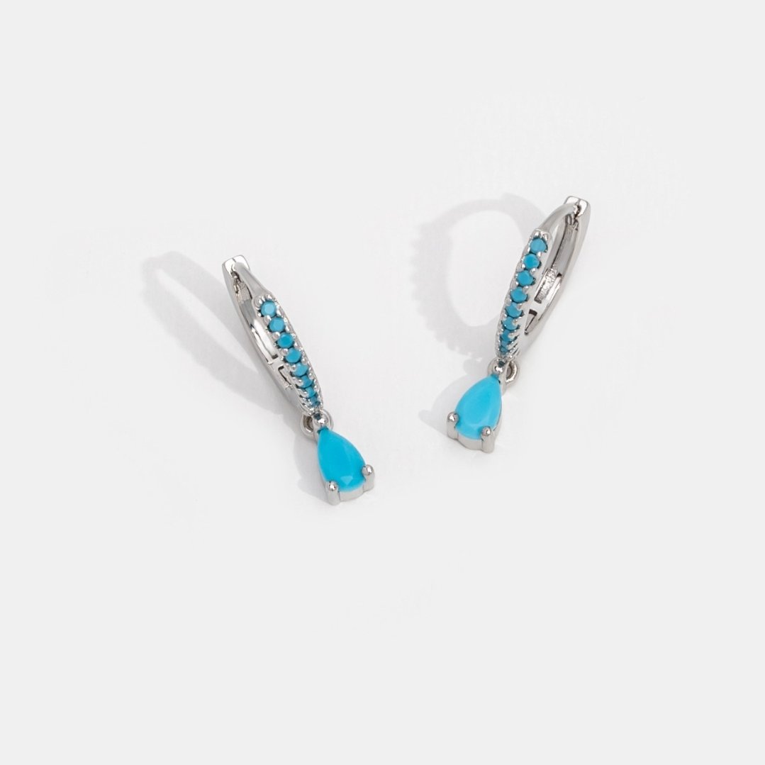 Sleeping Beauty Turquoise Stud Earrings | Made in Earth US