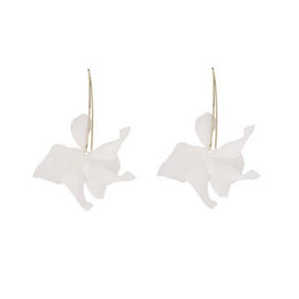 Bohemia Drop White Flower Earrings - Beautiful Earth Boutique