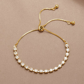 Celine Gold Crystal Bracelet - Beautiful Earth Boutique