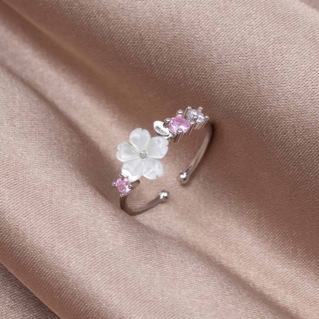 Crystal Cherry Blossom Ring