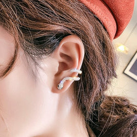 Crystal Snake Earrings - Beautiful Earth Boutique
