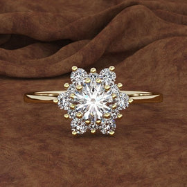 Crystal Snowflake Ring - Beautiful Earth Boutique