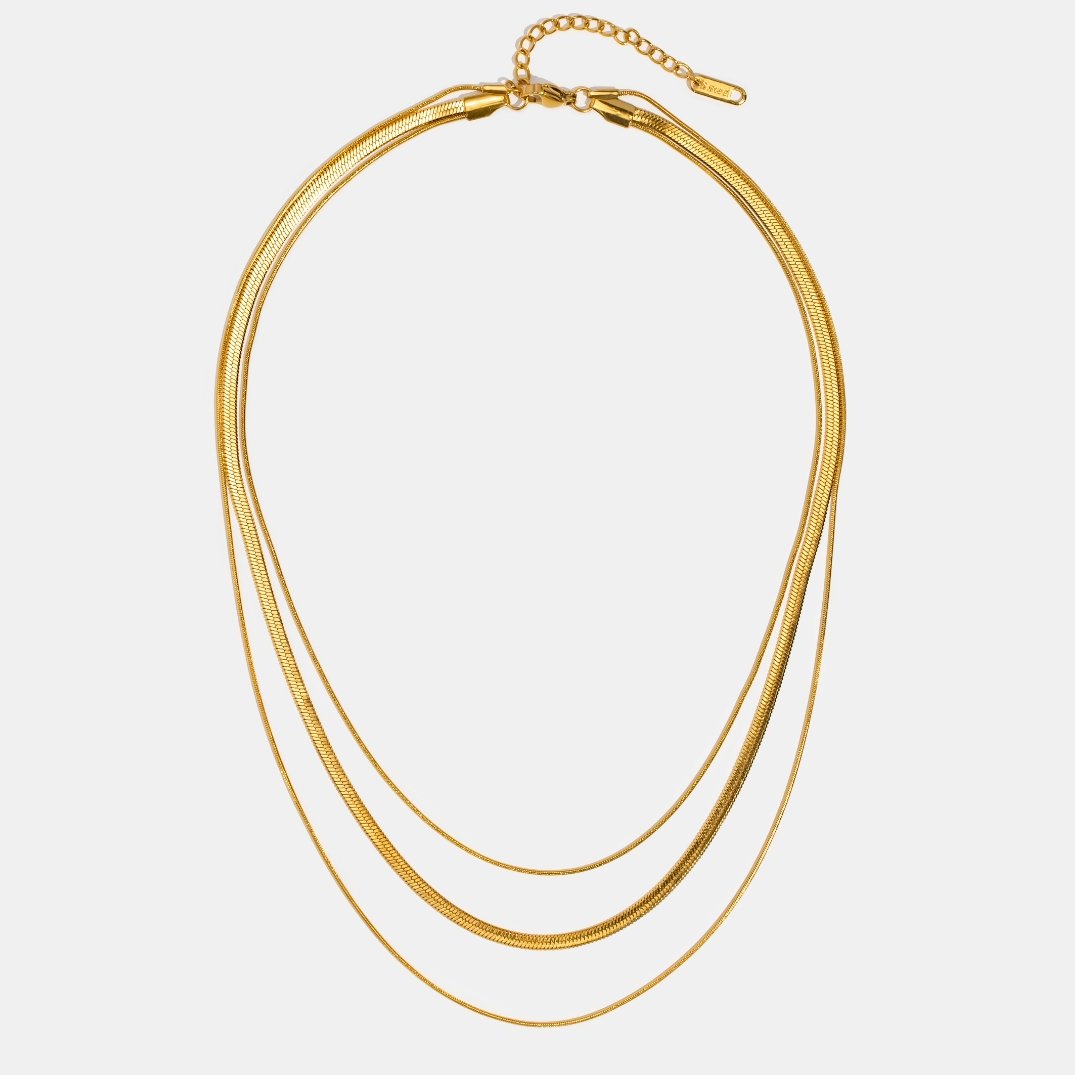 Chain Earth Multi-Layered Gold Necklace Boutique – Beautiful