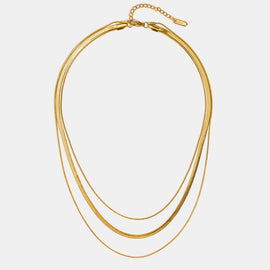 Gold Multi-Layered Chain Necklace - Beautiful Earth Boutique