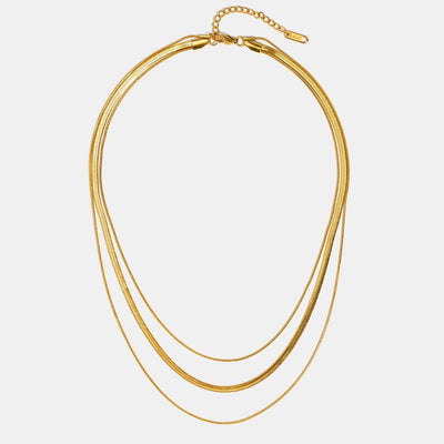 Gold Multi-Layered Chain Necklace - Beautiful Earth Boutique