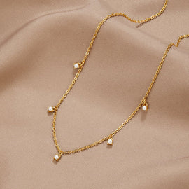 Pearl Drop 18K Gold Necklace - Beautiful Earth Boutique