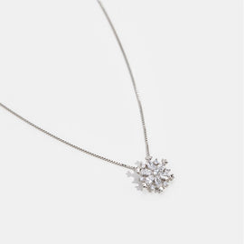 Silver Snowflake Pendant Necklace - Beautiful Earth Boutique