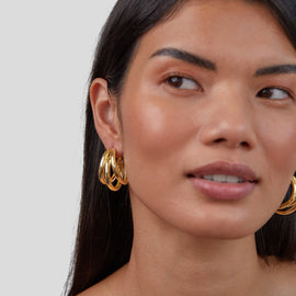 Triple Hoop Earrings - Beautiful Earth Boutique
