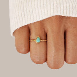 Wild & Free Blue Stone Ring - Beautiful Earth Boutique