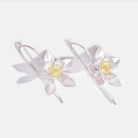 Wild Lotus Flower Drop Earrings - Beautiful Earth Boutique