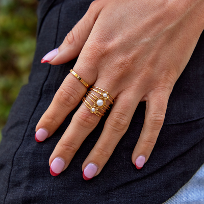 Pearl Stack Ring