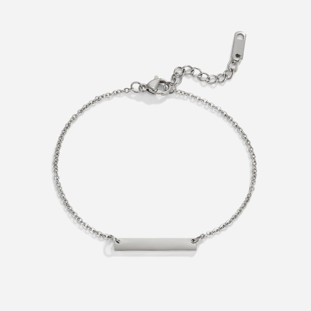 Rina Silver Bar Bracelet