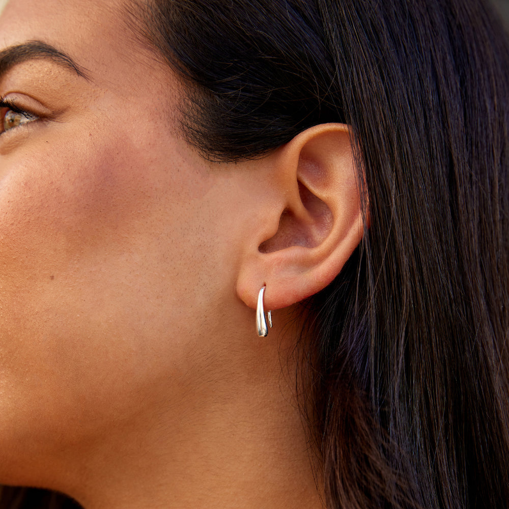 Francesca Water Drop Silver Earrings