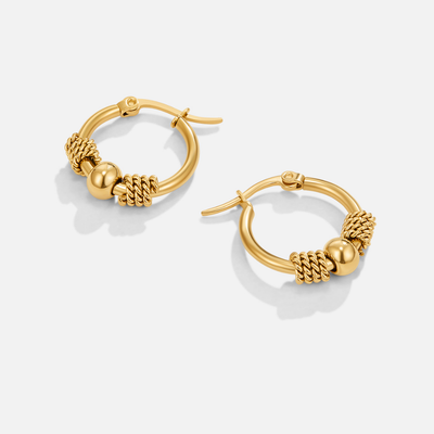 Selena Gold Hoop Earrings