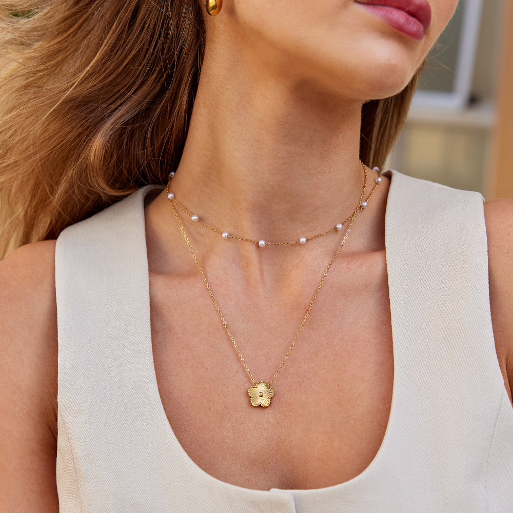 Golden Clover Necklace