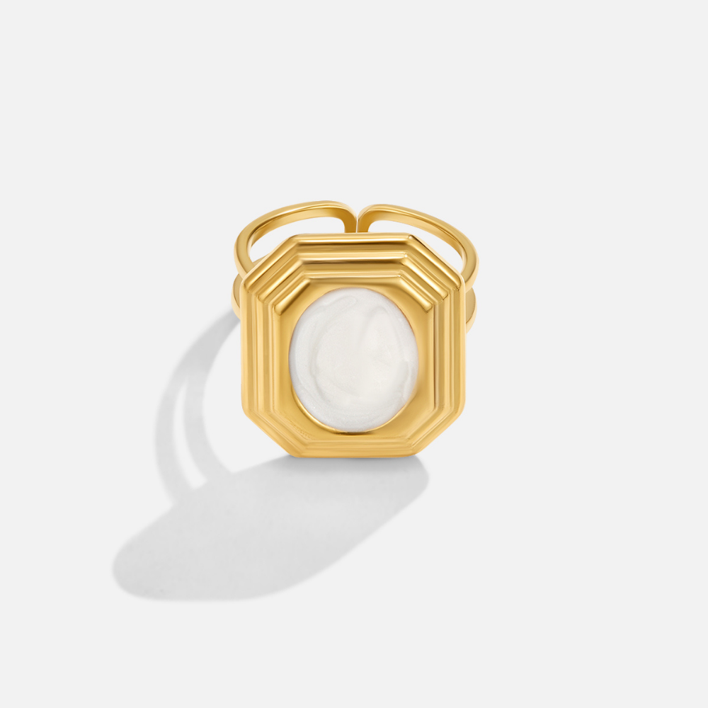 Geometric Vintage Gold Ring