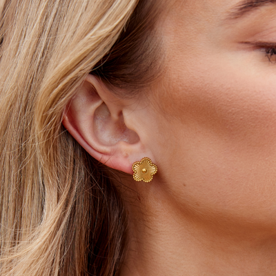 Golden Clover Earrings