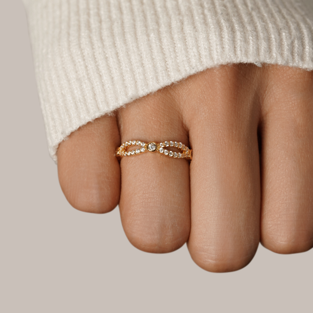 Milana Crystal Tennis Ring - Beautiful Earth Boutique