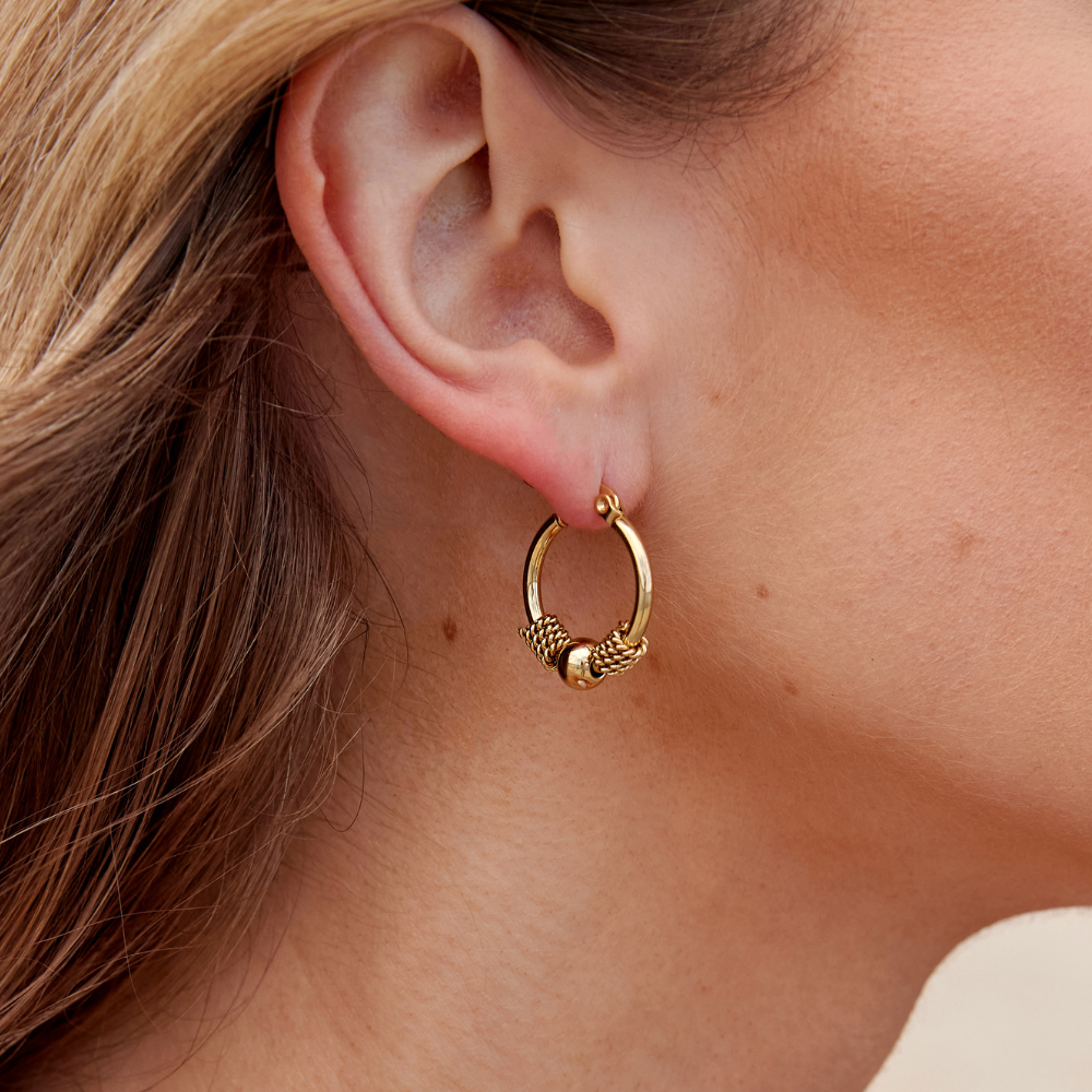 Selena Gold Hoop Earrings