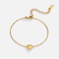 Letter Heart Bracelet