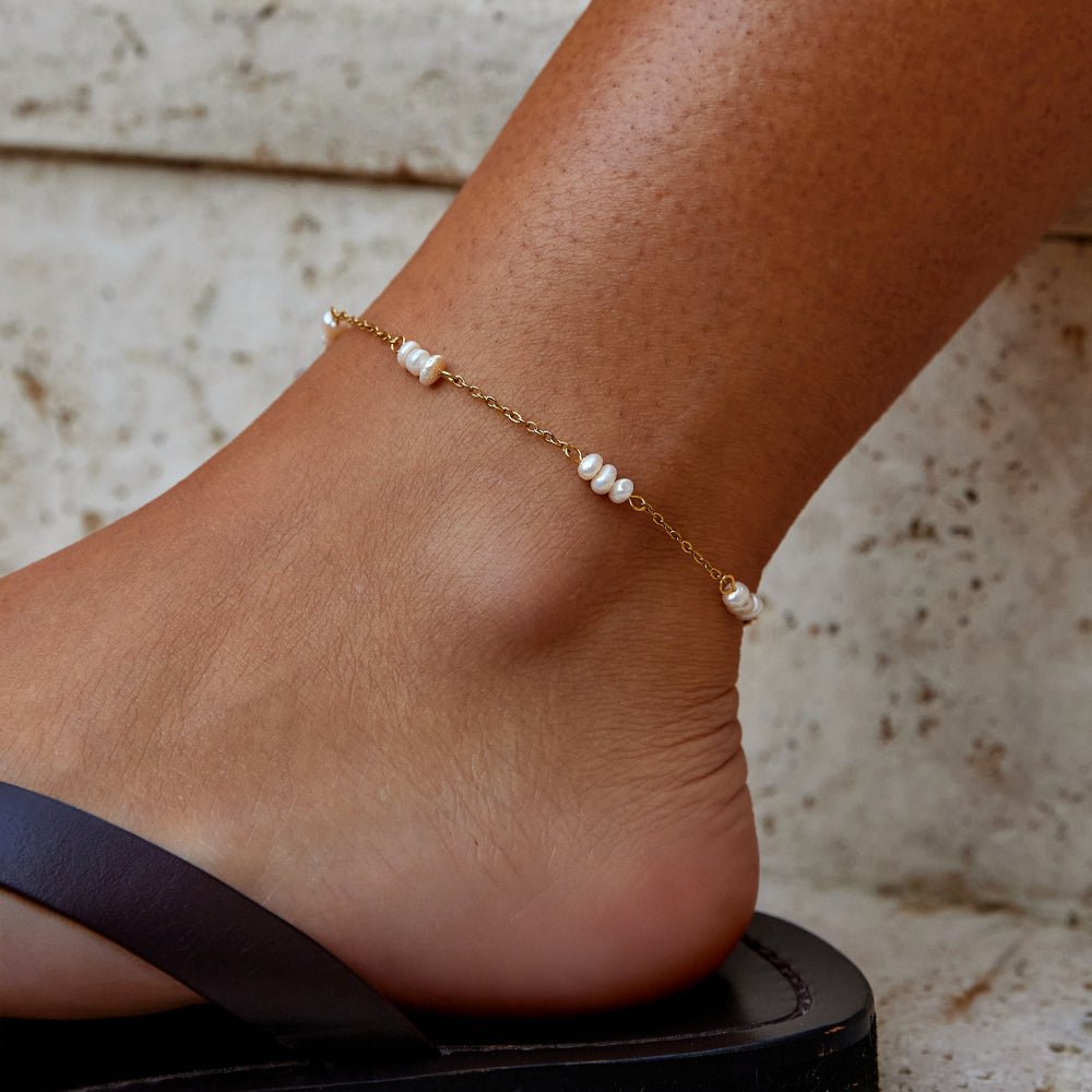 Alena Pearl Anklet - Beautiful Earth Boutique