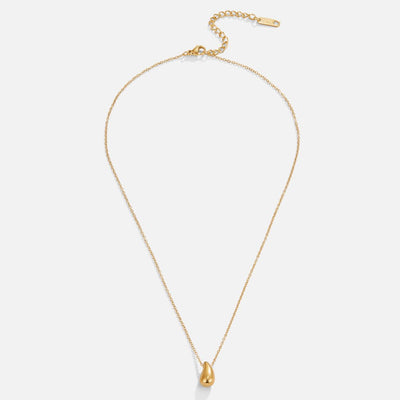 Amara Golden Teardrop Necklace - Beautiful Earth Boutique