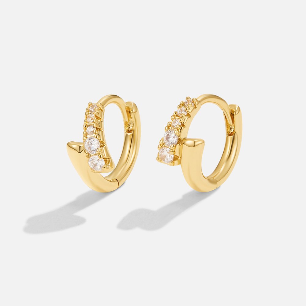 Anastasia Gold Crystal Earrings
