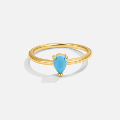 Birthstone Teardrop Ring - Beautiful Earth Boutique