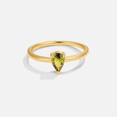 Birthstone Teardrop Ring - Beautiful Earth Boutique