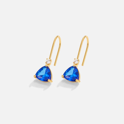 Blue Crystal Drop Earrings - Beautiful Earth Boutique