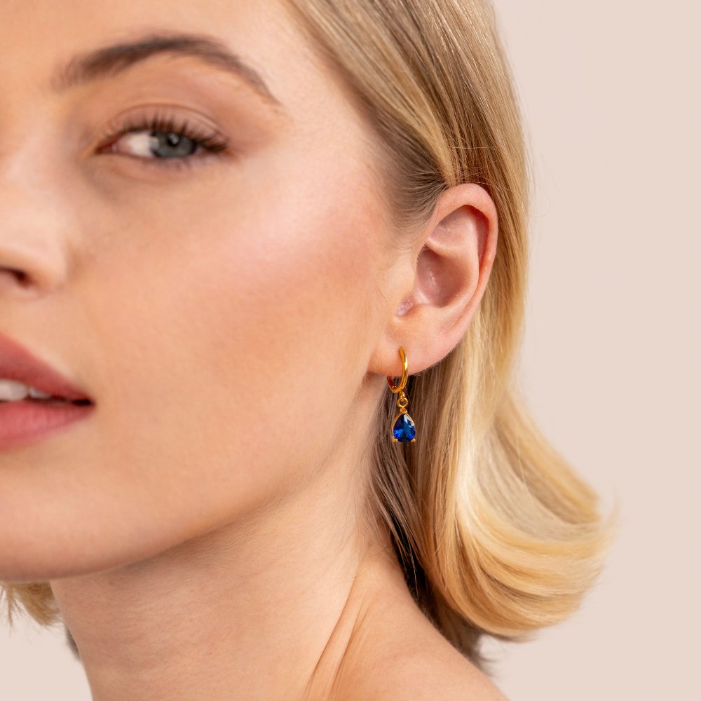 Blue Marina Crystal Drop Earrings - Beautiful Earth Boutique