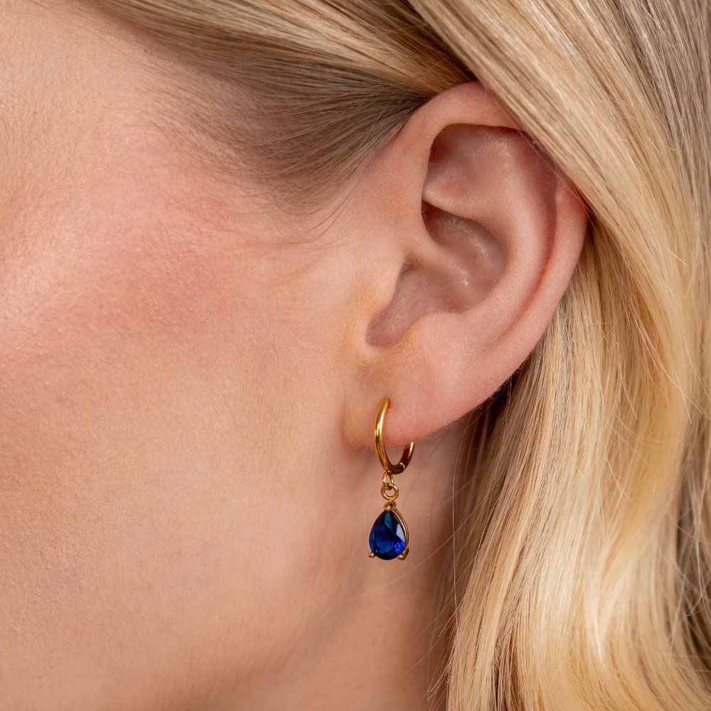 Blue Marina Crystal Drop Earrings - Beautiful Earth Boutique