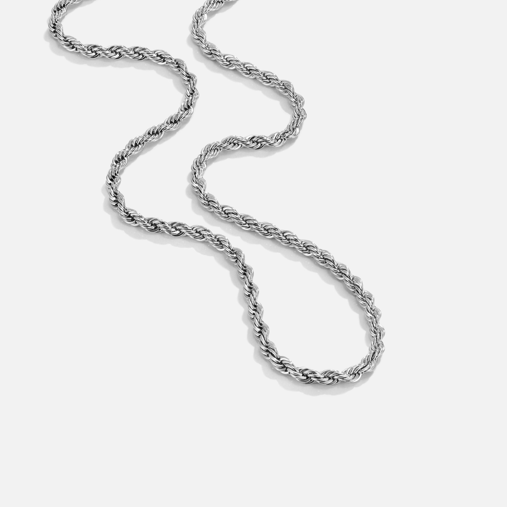 Calla Silver Twisted Chain Necklace - Beautiful Earth Boutique