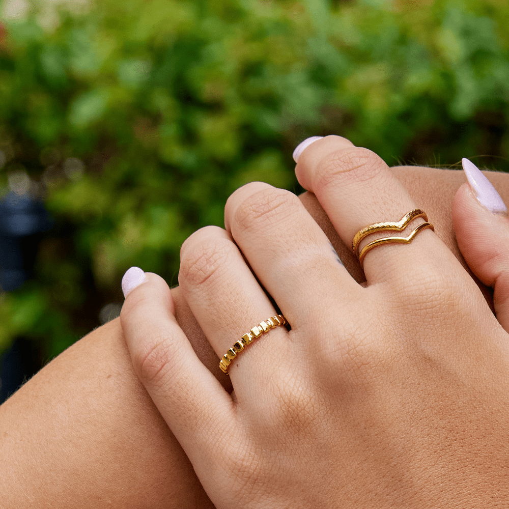 Callie Gold Band Ring - Beautiful Earth Boutique