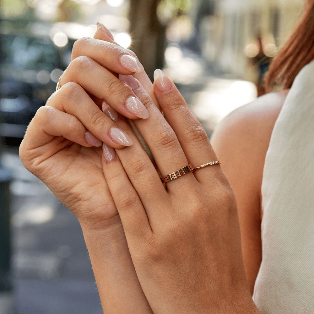 Celestine Gold Hollow Ring - Beautiful Earth Boutique