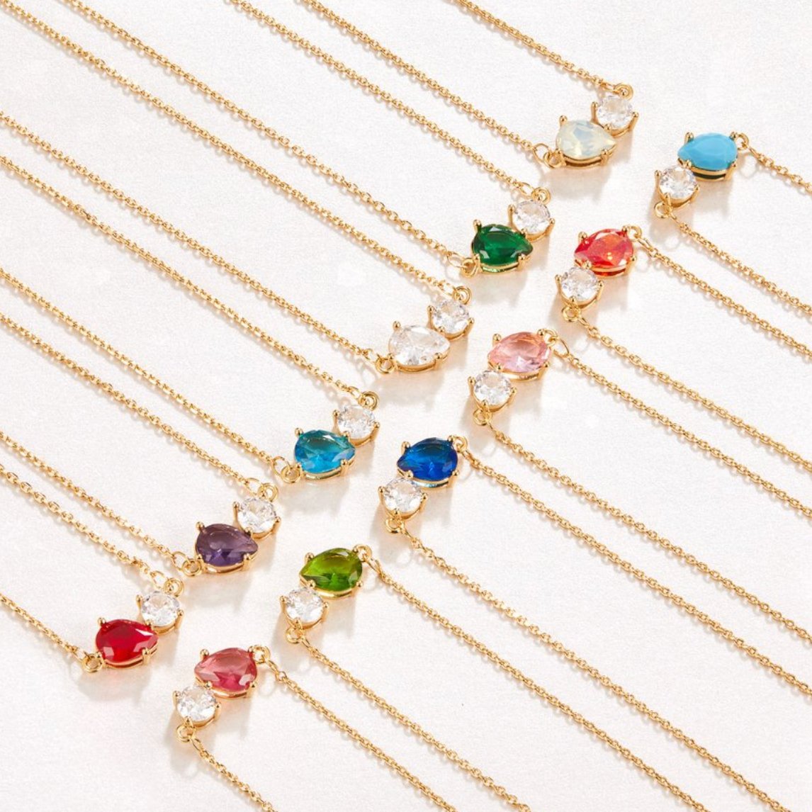 Crystal Birthstone Necklace - Beautiful Earth Boutique