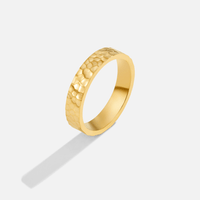 Dorcas Hammered Gold Ring - Beautiful Earth Boutique