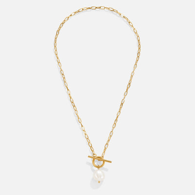 Eva Freshwater Pearl Gold Necklace - Beautiful Earth Boutique