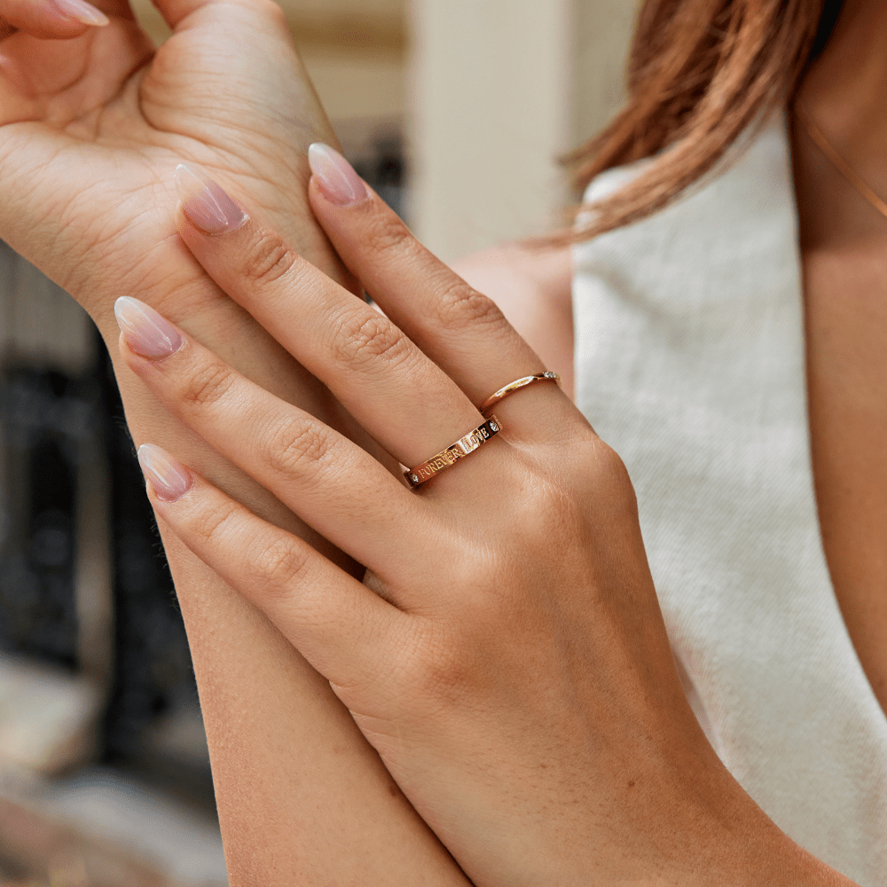 Forever Love Crystal Gold Ring - Beautiful Earth Boutique