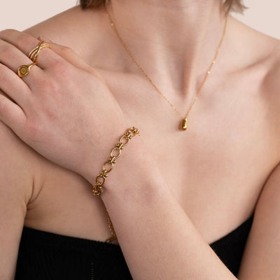 Gold Link Chain Bracelet - Beautiful Earth Boutique